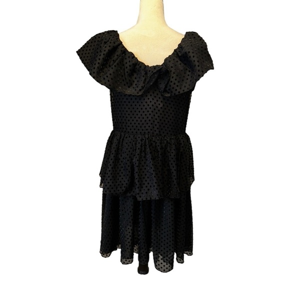 Ganni Black Textured Mini Dress - Picture 5 of 15